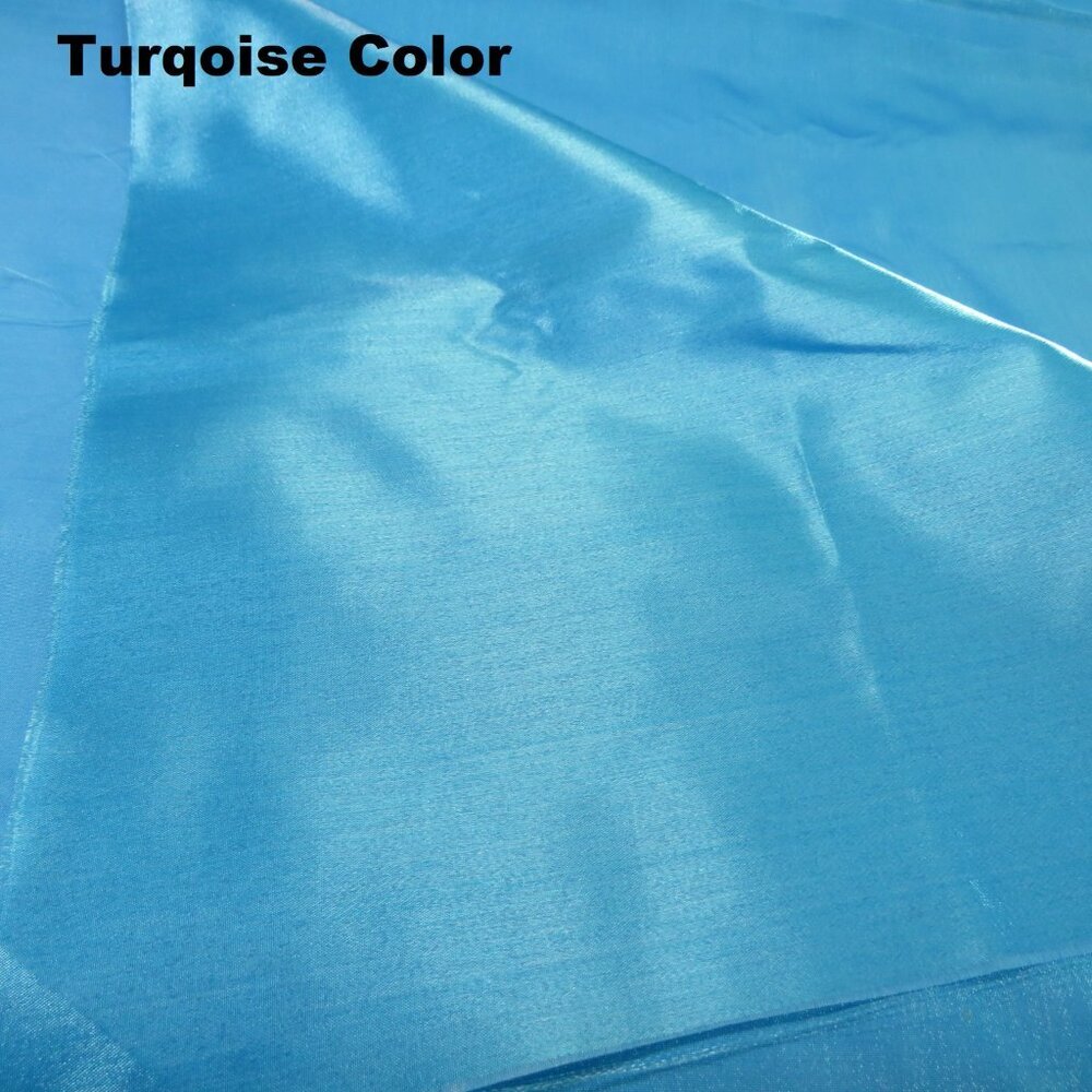 Turquoise Fabric 8 yards x 46" wide (shinier on one side than the other)